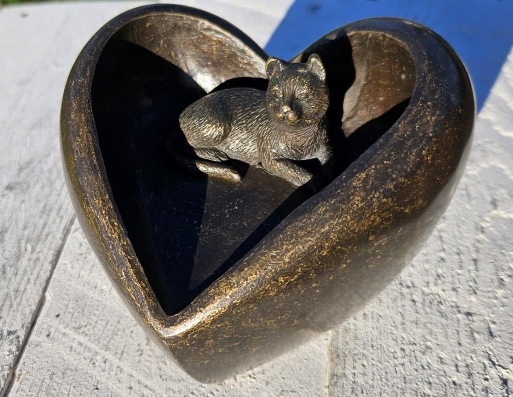 VOOR ALTIJD IN MIJN HART / URN / KAT / POES / ASURN, Huis en tuin decoratie Marie, Nieuw, Info@huisentuindecoratiemarie.nl, Peize