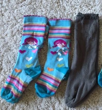 3 paar jacquardgebreide kniekousen sokken Bijenkorf maat 29, Meisje, Nieuw, Ophalen of Verzenden, Bijenkorf