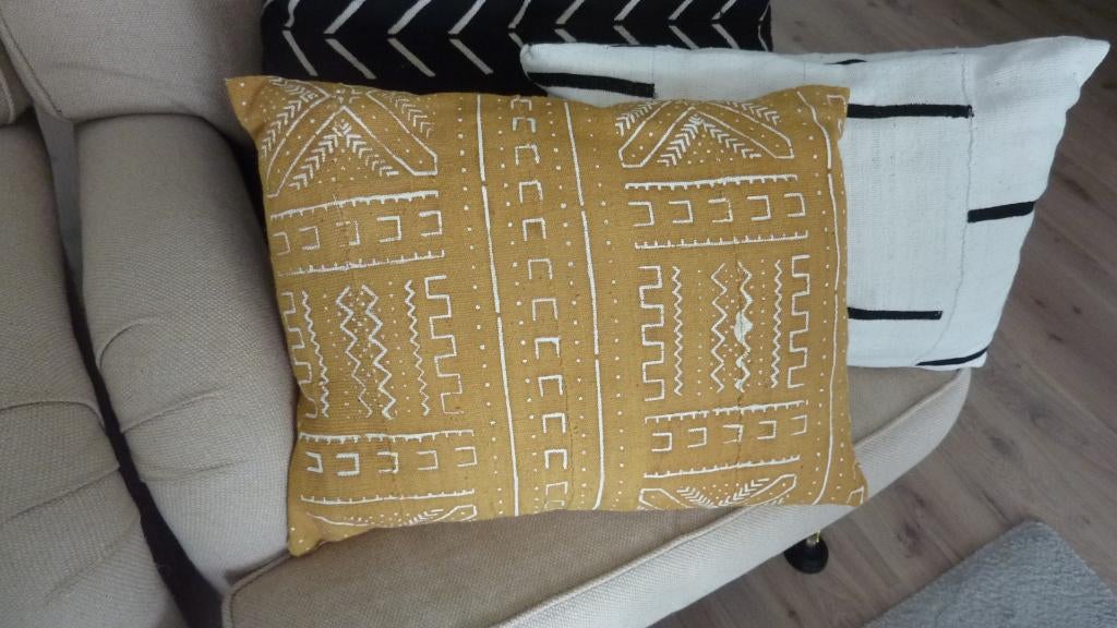 Bogolan kussen Mali  €19, Ophalen of Verzenden