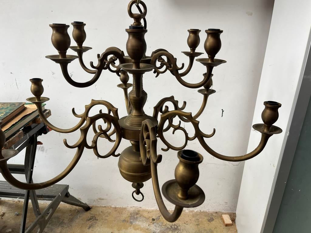 Bol Kroonluchter koper, Ophalen, Gebruikt