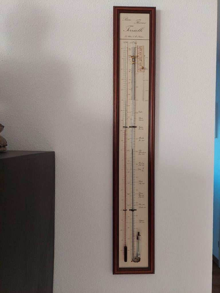 Mooie Franse barometer, Audio, Tv en Foto, Weerstations en Barometers, Ophalen, Zo goed als nieuw, Barometer