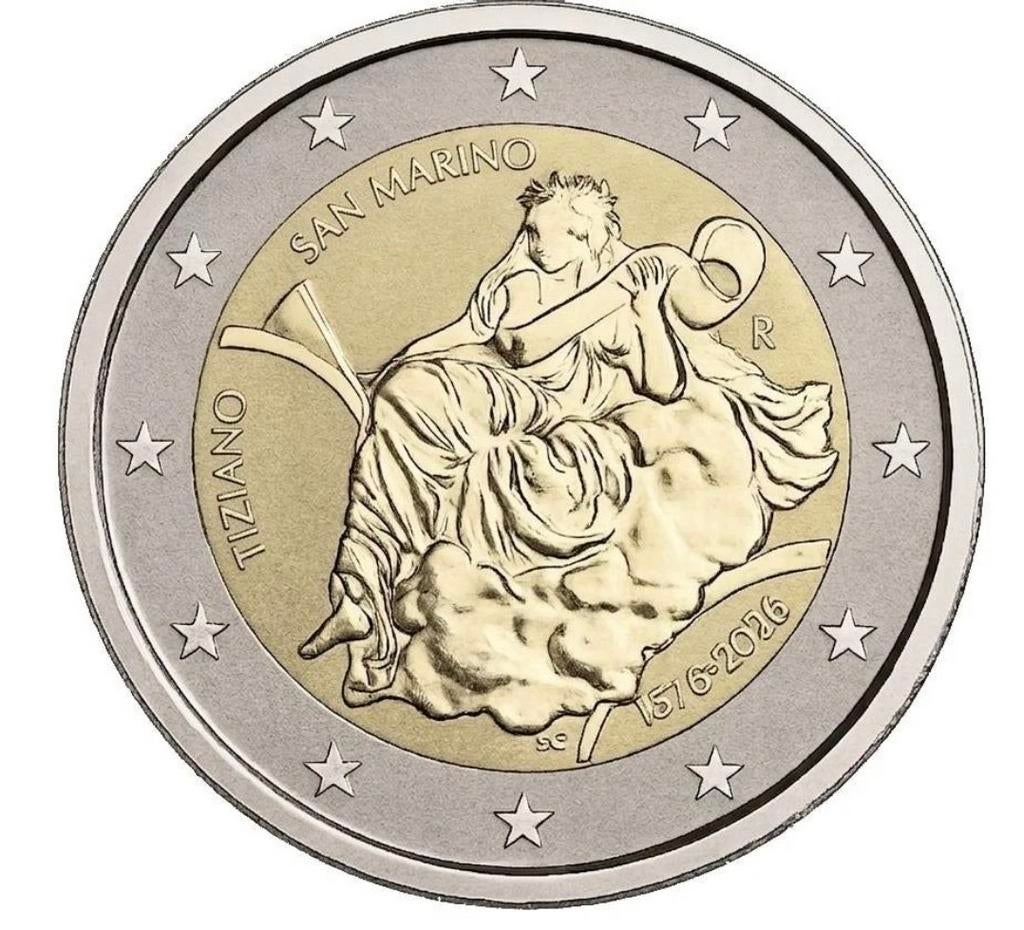 2 euro San Marino 2026 Tiziano Reverse Proof, Ophalen, San Marino, 2 euro