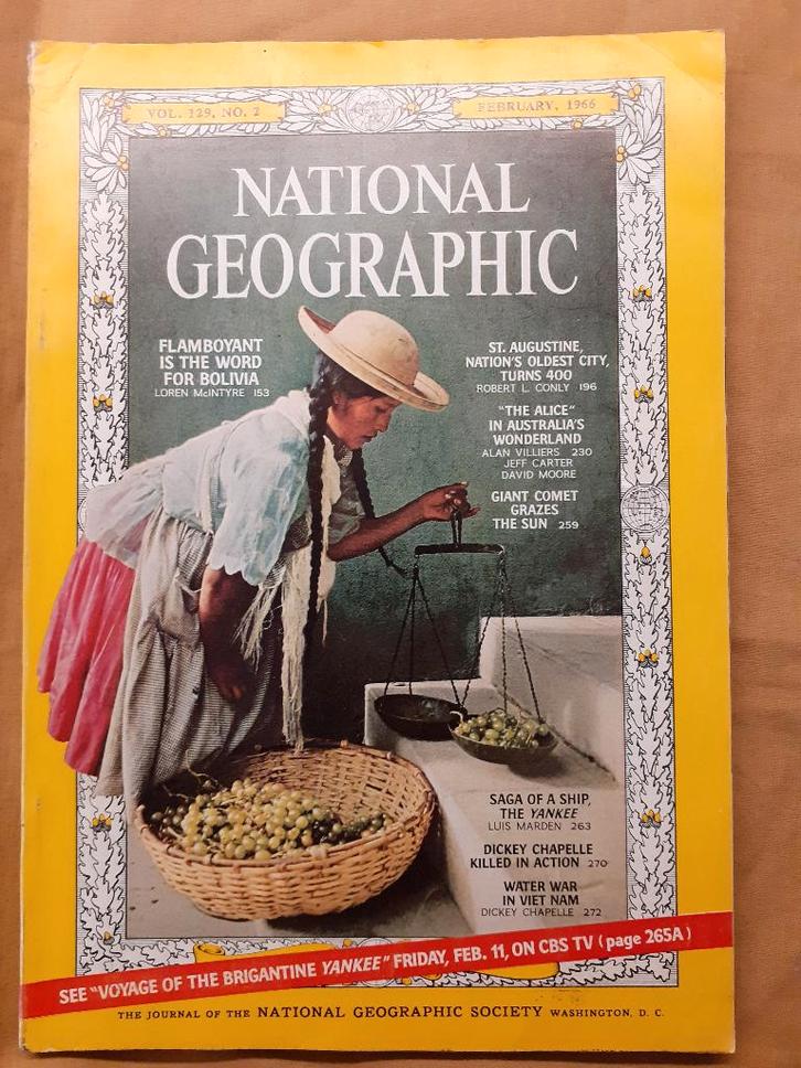 National Geographic 1966 Vietnamperiode, Verzamelen, Militaria | Algemeen, Landmacht, Boek of Tijdschrift, Amerika, Ophalen of Verzenden