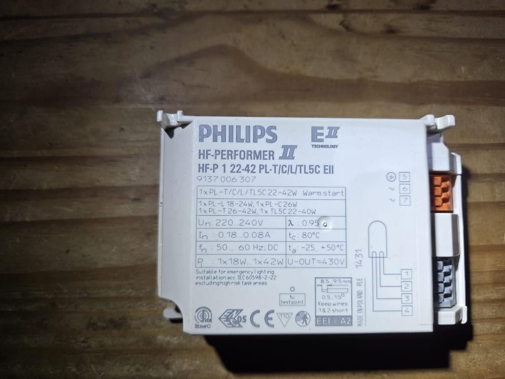 Philips HF-P 1 22-42 ballast VSA voorschakelapparaat, Ophalen of Verzenden, Gebruikt