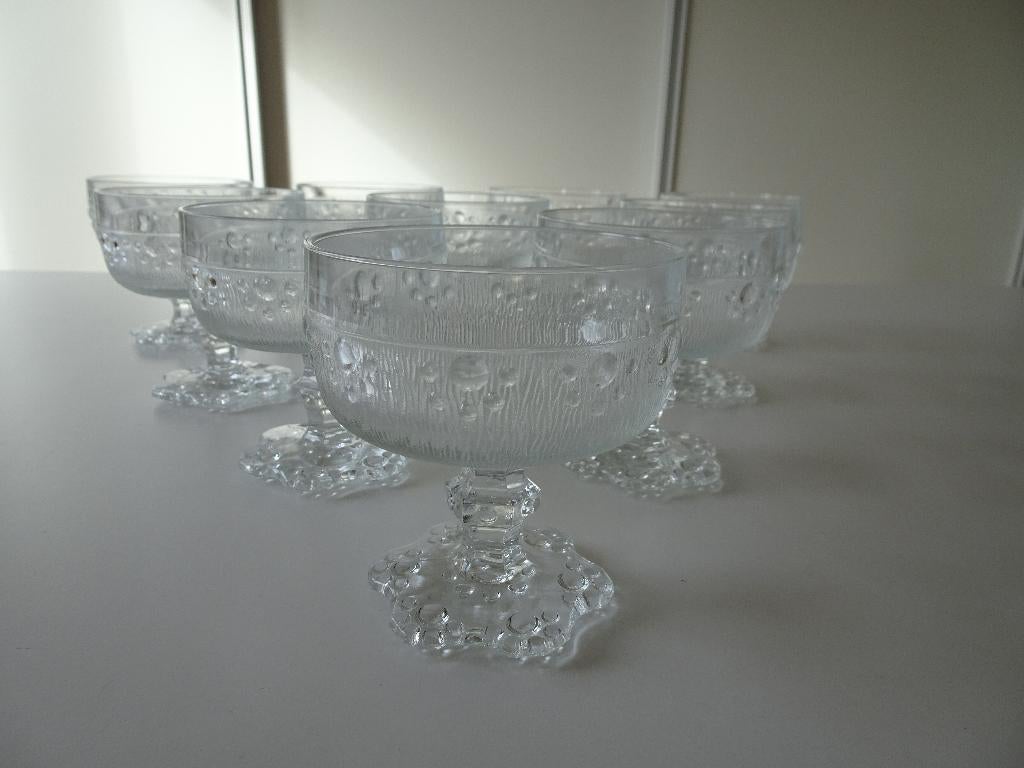 Masserini Barocco Coupeglas ijscoupe 10x, Huis en Inrichting, Ophalen of Verzenden, Glas, Overige stijlen, Schaal of Schalen