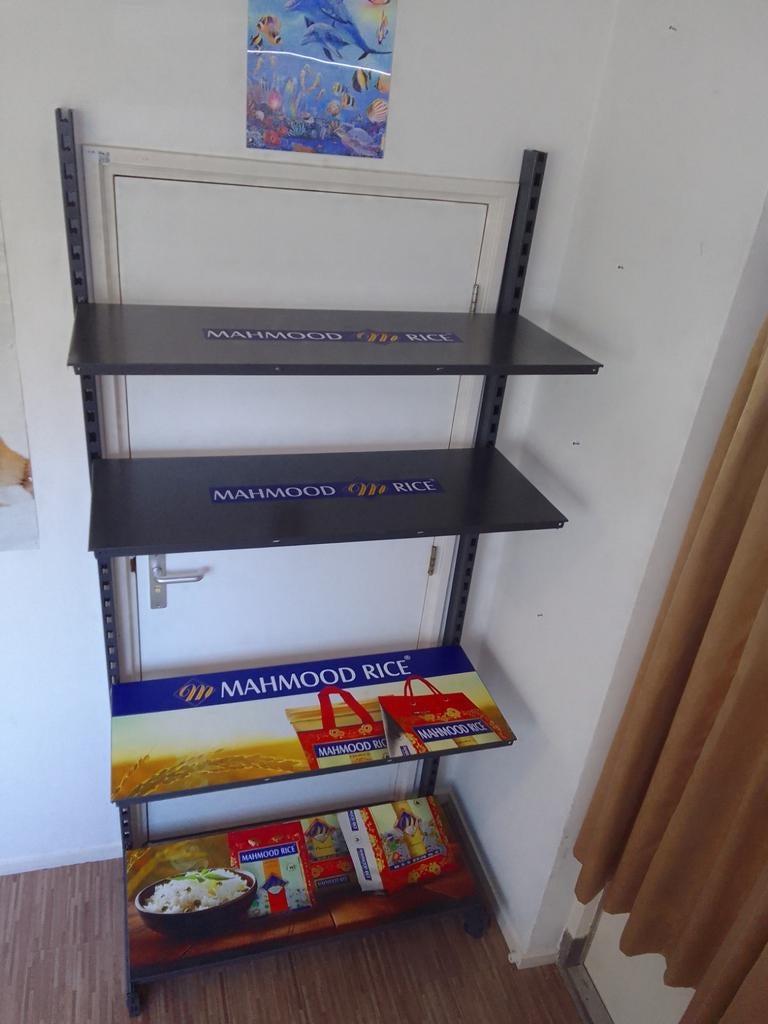 Metalen stelling wandkast, Huis en Inrichting, Kasten | Stellingkasten, Ophalen, Nieuw