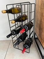 Mooi zwart wijnrek voor 18 flessen., Huis en Inrichting, Woonaccessoires | Wijnrekken, Ophalen, Zo goed als nieuw, Metaal, 5 tot 15 flessen