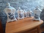 Vintage voorraadpotten set: koffie, suiker, thee, Huis en Inrichting, Ophalen of Verzenden