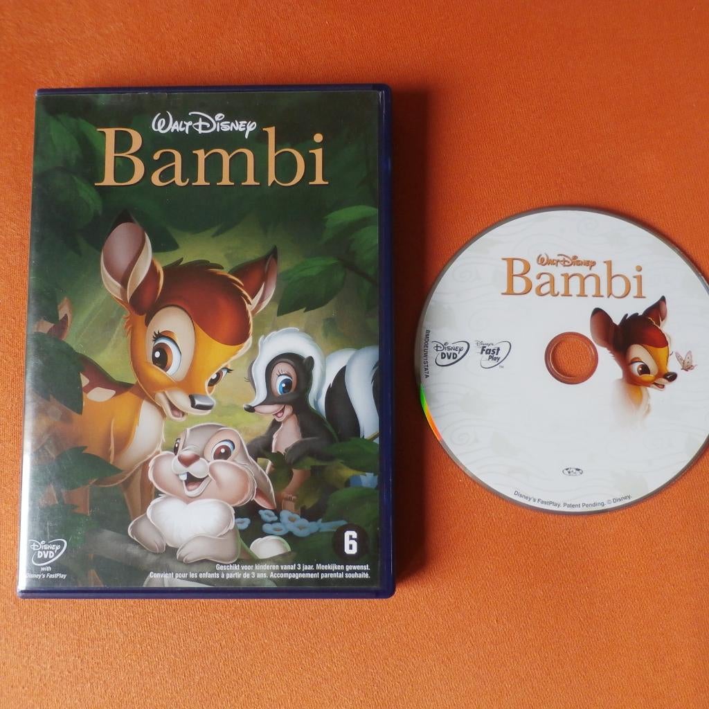 Walt Disney Bambi - Talen: NL - F - GB - Arnhem-Zuid - 3,50, Vanaf 6 jaar, Ophalen of Verzenden, 1940 tot 1960, Zo goed als nieuw