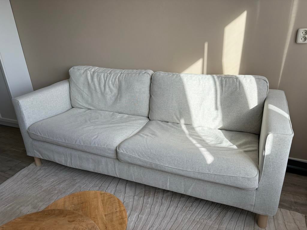 IKEA bank beige, Ophalen, Tweepersoons, 75 tot 100 cm, Zo goed als nieuw