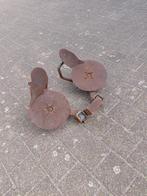 Oude 2-schaars wentelploeg voor tuindecoratie, Tuin en Terras, Tuinbeelden, Ophalen, Gebruikt, Metaal, Overige typen