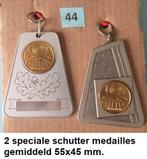 schietsport, 2 mooie medailles, Ophalen of Verzenden, Overige materialen, Nederland