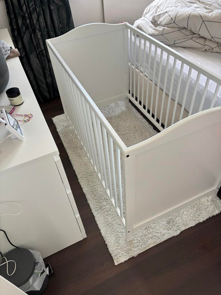 Wit ledikant (ikea), Kinderen en Baby's, Ophalen, Gebruikt, Ledikant