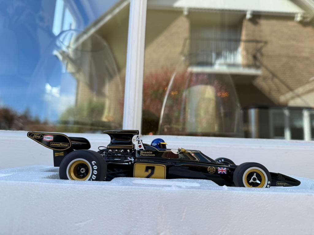 1:18 Lotus Type 72E #2 Ronnie Peterson GP 1973 Autoart 87330, Hobby en Vrije tijd, Modelauto's | 1:18, Auto, Autoart, Nieuw, Ophalen of Verzenden