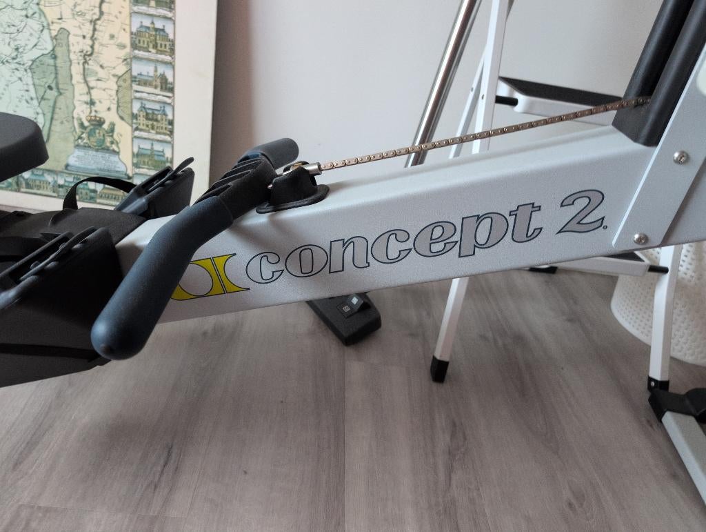 Concept 2 Model D roeimachine grijs (RowErg) – als nieuw, Sport en Fitness, Fitnessapparatuur, Zo goed als nieuw, Roeitrainer