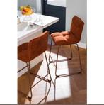 Twee nieuwe barkrukken met metalen onderstel, 2 krukken, Verzenden, Nieuw, 60 tot 90 cm