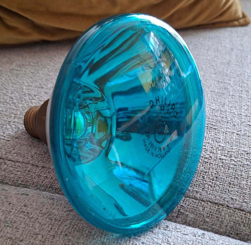 Philips PAR 38 S 75W blauwe lamp, Ophalen of Verzenden