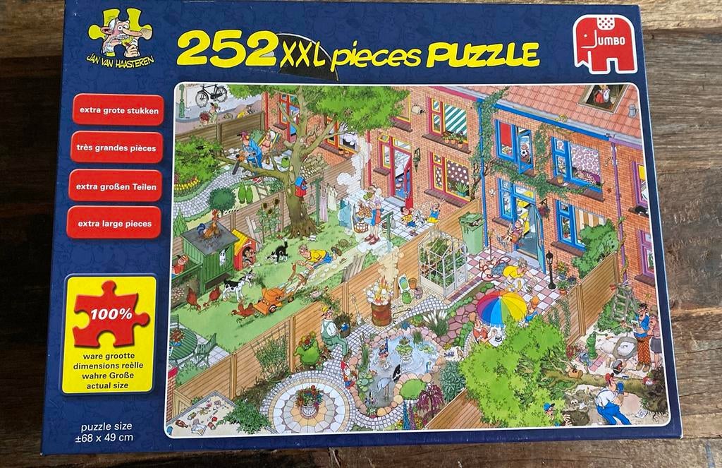 Jan van Haasteren legpuzzel 252 stukjes XXL, Ophalen of Verzenden, Minder dan 500 stukjes, Zo goed als nieuw, Legpuzzel