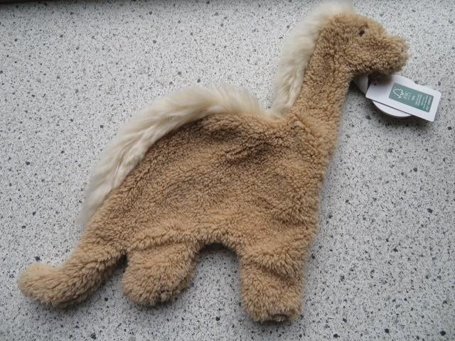 Knuffeldoekje Dingo de Dinosaurus Dinosaur Happy Horse, Nieuw, Ophalen of Verzenden, Wasbaar, Bruin