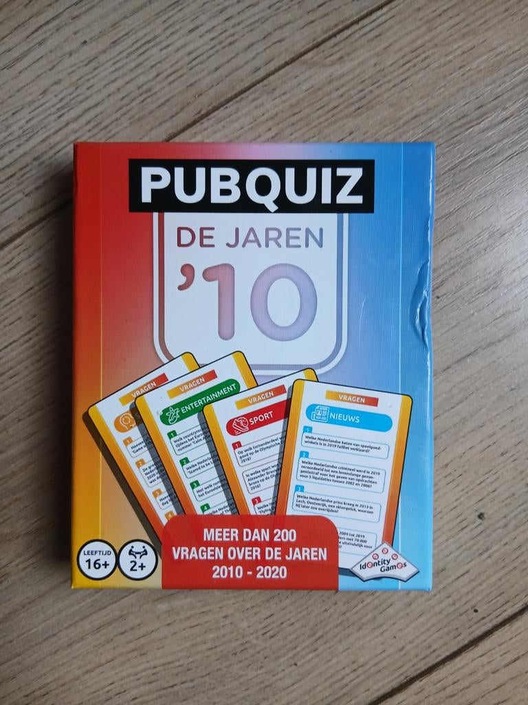 Pubquiz De Jaren '10 - Nieuw in doos, Vijf spelers of meer, Ophalen, Nieuw