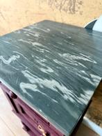 Kastje met marmeren blad, Ophalen of Verzenden