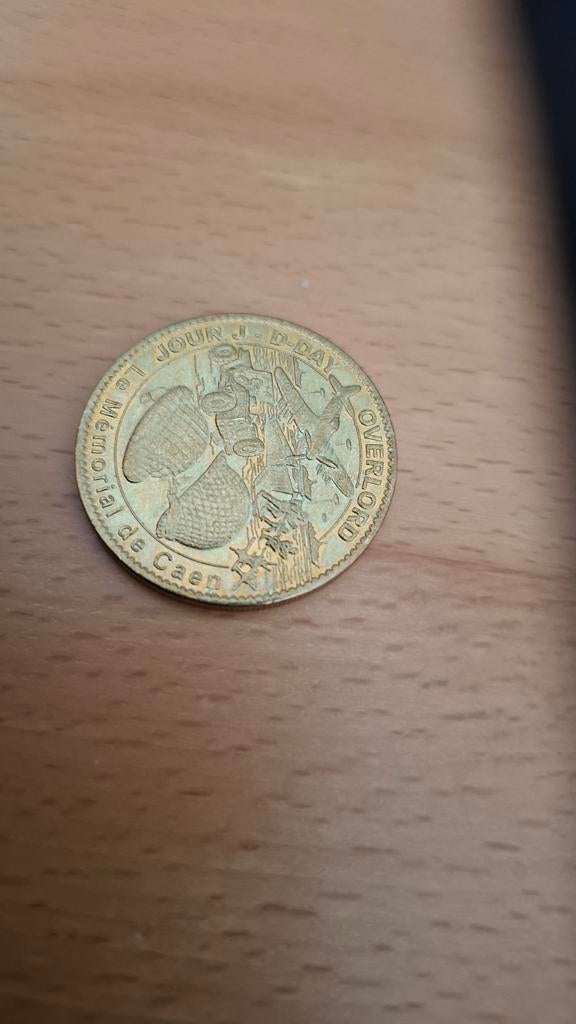 Penning 2014 D-Day Overlord Le Mémorial de Caen, Postzegels en Munten, Ophalen of Verzenden, Overige materialen, Buitenland