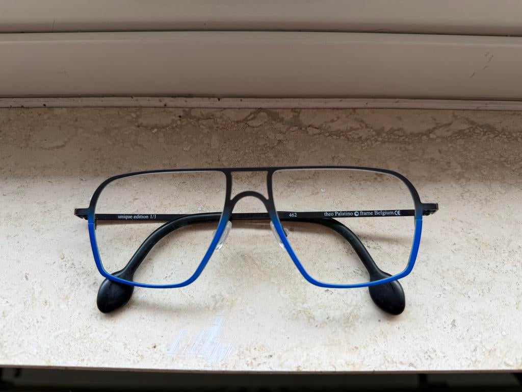 Theo montuur Palatino 462, Overige merken, Zwart, Ophalen of Verzenden, Zo goed als nieuw