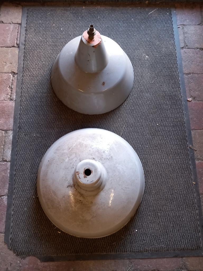 Geëmailleerde lampenkappen, Antiek en Kunst, Ophalen