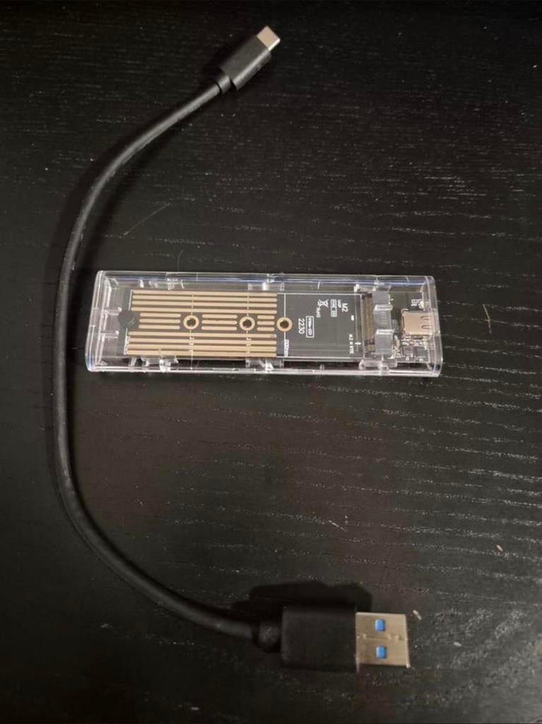 M.2 NVMe adapter voor externe harde schijven USB-C, Computers en Software, Harde schijven, Ophalen of Verzenden