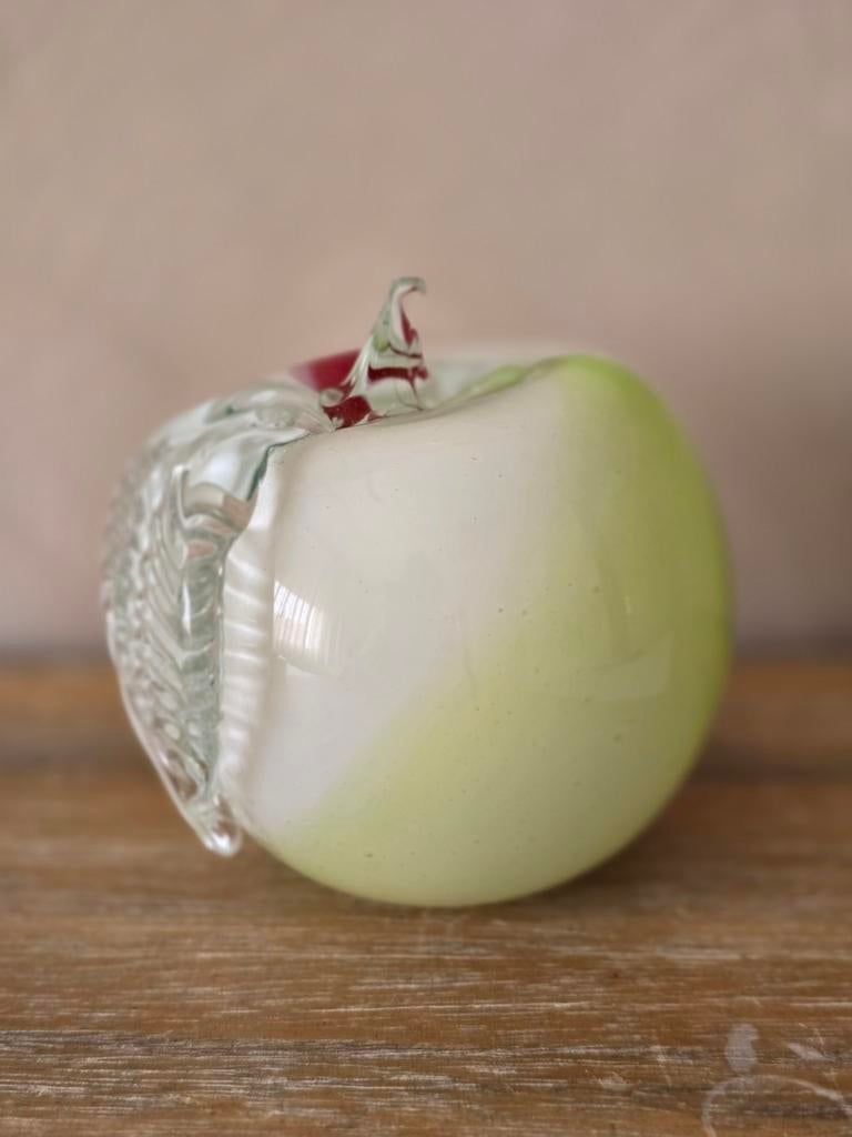 Vintage glazen appel, helemaal gaaf!, Antiek en Kunst, Ophalen of Verzenden