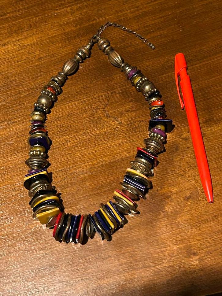 Bijzonder ketting, Sieraden, Tassen en Uiterlijk, Kettingen, Zo goed als nieuw, Overige materialen, Overige kleuren, Ophalen