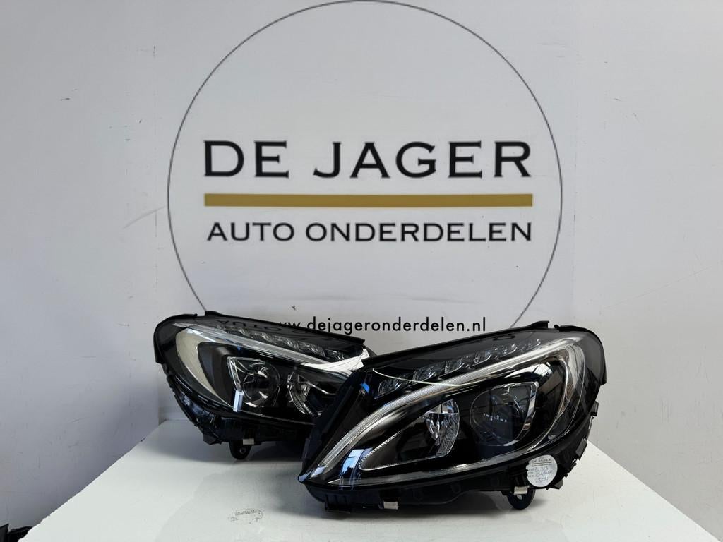 MB C KLASSE W205 HIGH PERFORMANCE LED KOPLAMPEN SET, Auto-onderdelen, Verlichting, Gebruikt, Mercedes-Benz AG, Mercedes-Benz, Ophalen of Verzenden