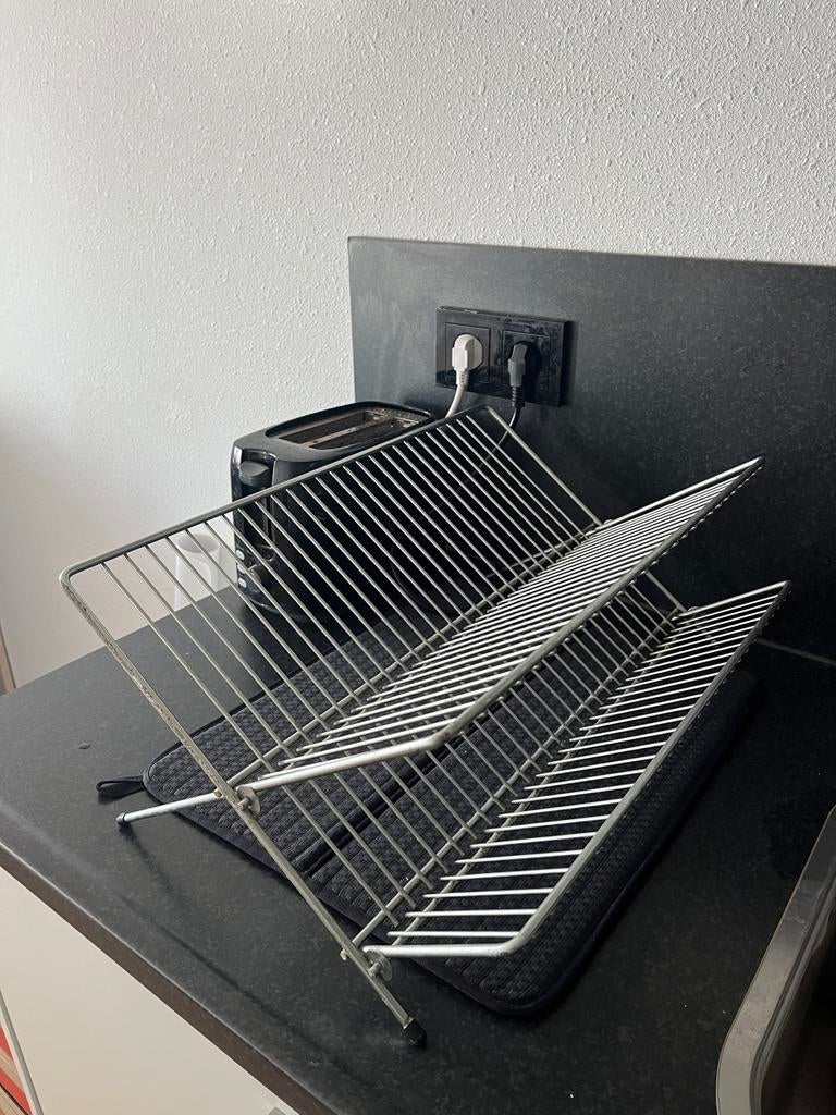 IKEA Metalen afdruiprek voor de keuken, Ophalen, Gebruikt, Bordenrek, Zilver