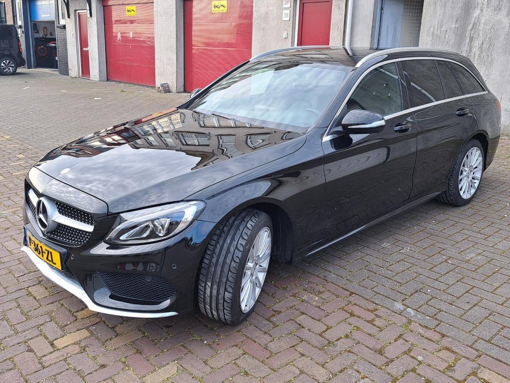 Mercedes-Benz C-Klasse C180 1.6 115KW Aut7 Estate 2016 Zwart, Automaat, Achterwielaandrijving, 1800 kg, Zwart