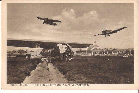 SOESTERBERG VLIEGVELD PROPELLER  toestellen 776, Verzenden, Zo goed als nieuw, Kaart, Foto of Prent