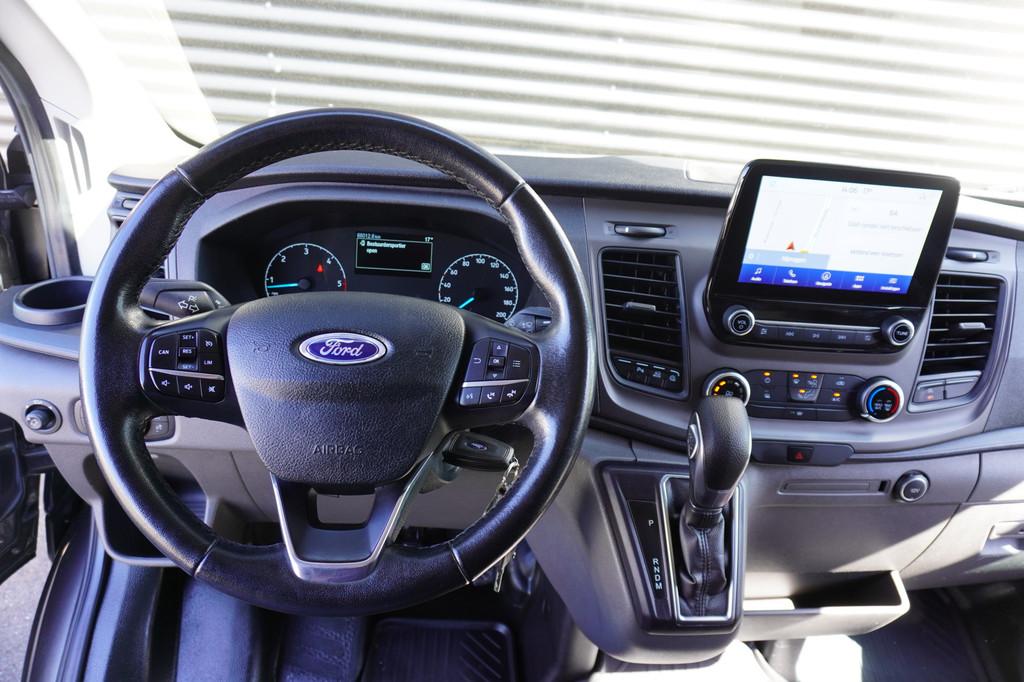 Ford Transit 170pk Automaat L3H2 Trekhaak Apple Carplay Came, Stof, Zwart, 4 cilinders, 1850 kg