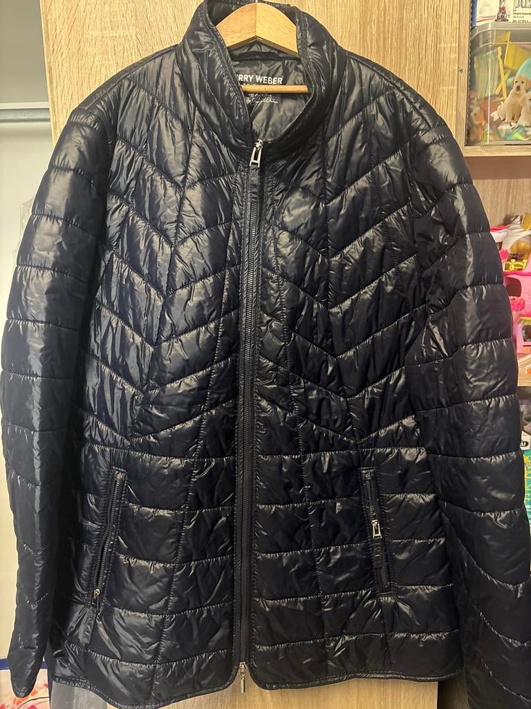 Gerry Weber Zwarte Gewatteerde Jas, Kleding | Dames, Jassen | Winter, Ophalen of Verzenden, Gedragen, Maat 46/48 (XL) of groter