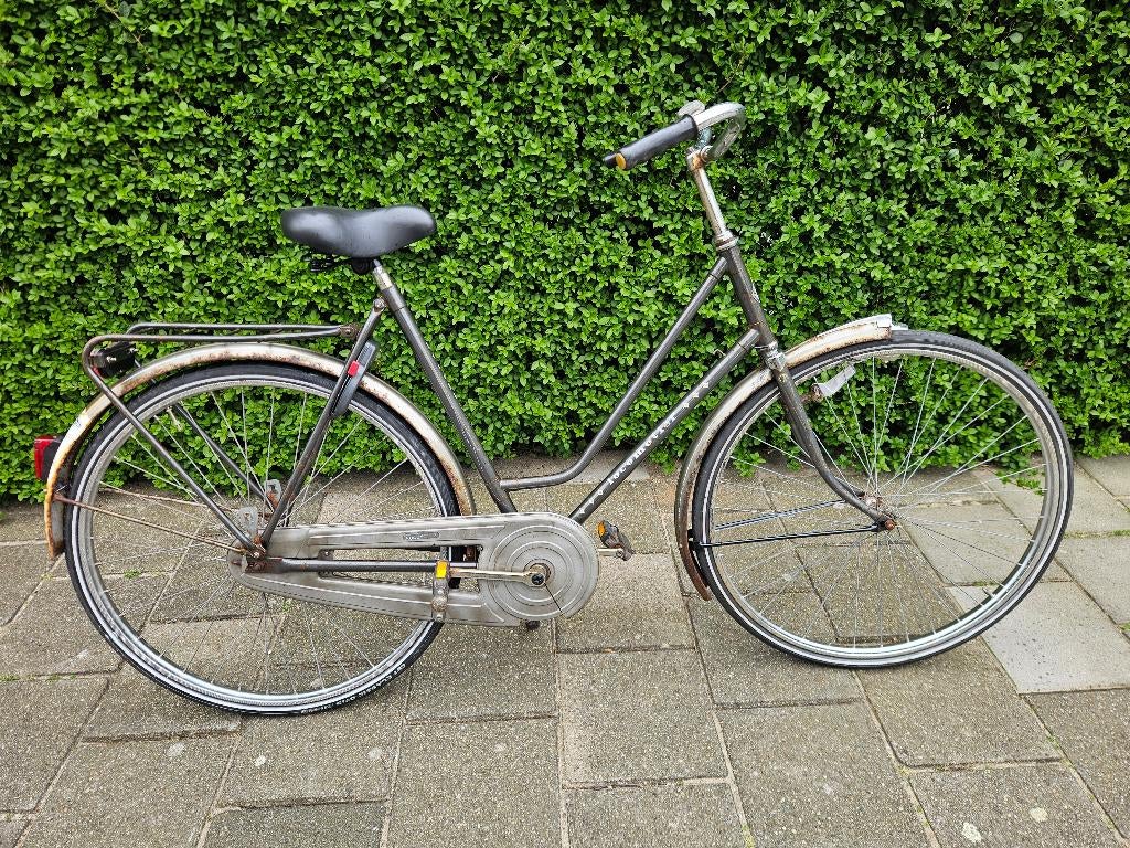 Grijze Damesfiets met terugtraprem, Fietsen en Brommers, Terugtraprem, Ophalen, Overige merken, 53 tot 56 cm