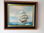Schilderij Rupert Hydan koloniaal schip op volle zee, Antiek en Kunst, Kunst | Schilderijen | Klassiek, Ophalen of Verzenden