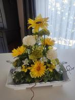 Kunstbloemen arrangement met zonnebloemen, Ophalen of Verzenden, Nieuw