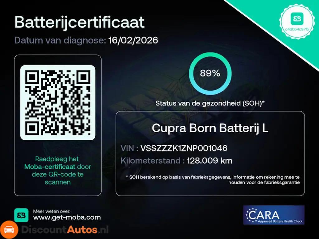 Cupra Born Business One 62 kWh € 16.990,00, Auto's, Automaat, Gebruikt, Blauw, Origineel Nederlands