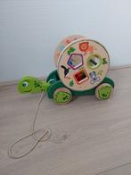 Houten trek schildpad met vormenstoof, Ophalen of Verzenden, Gebruikt, Jongen of Meisje