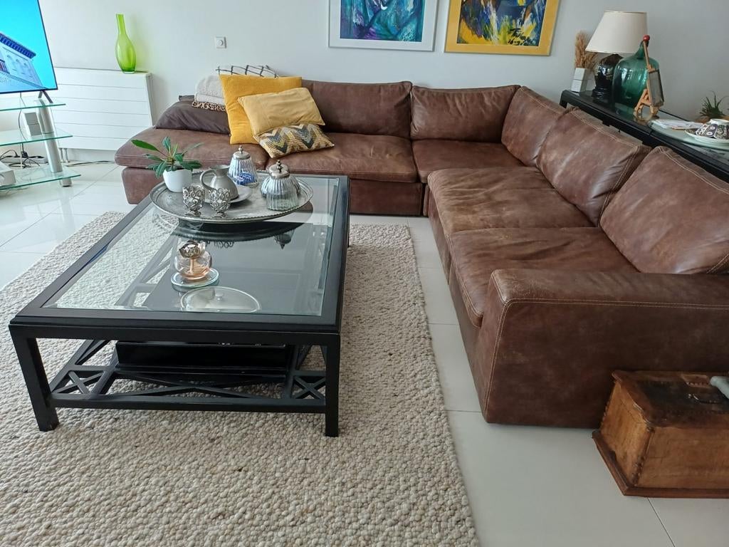 Salontafel L 160 br 100 h 45 cm zwart, Ophalen of Verzenden