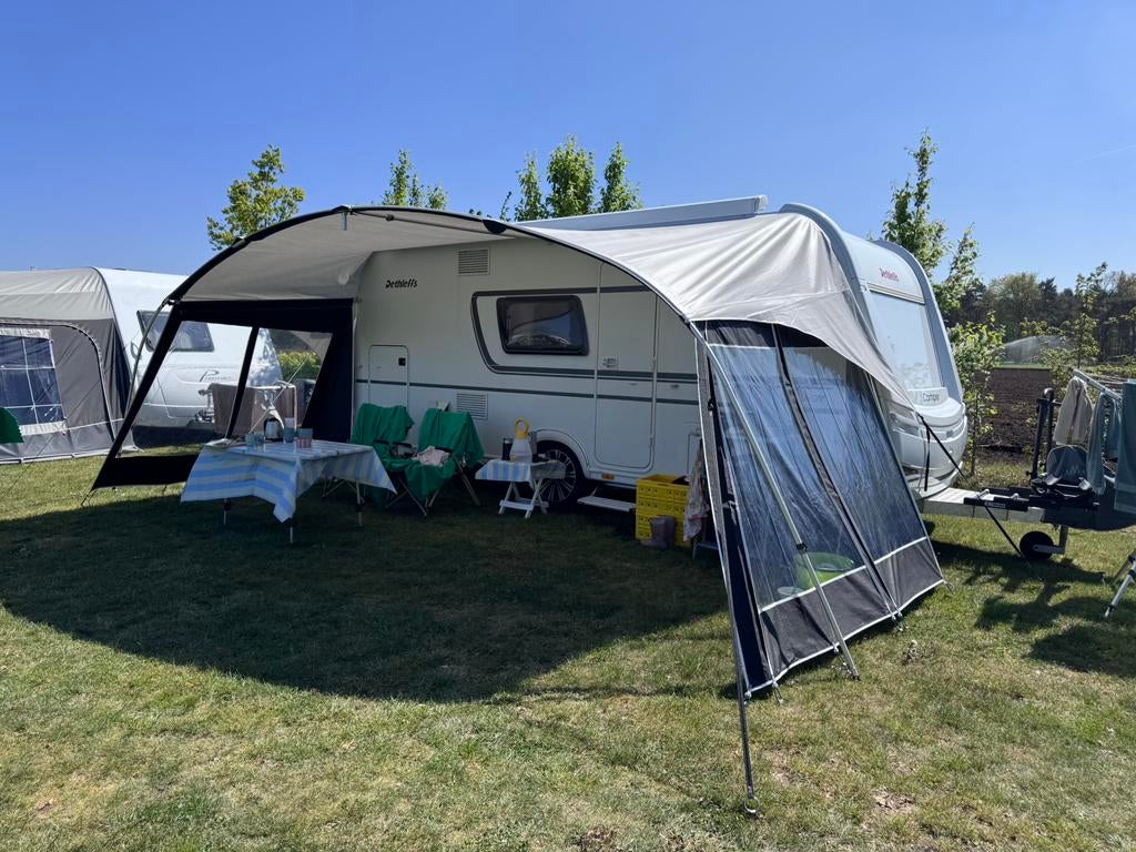 Unico Torino luifel, maat 14, met zijwanden en als nieuw, Caravans en Kamperen, Voortenten en Luifels, Ophalen, Zo goed als nieuw