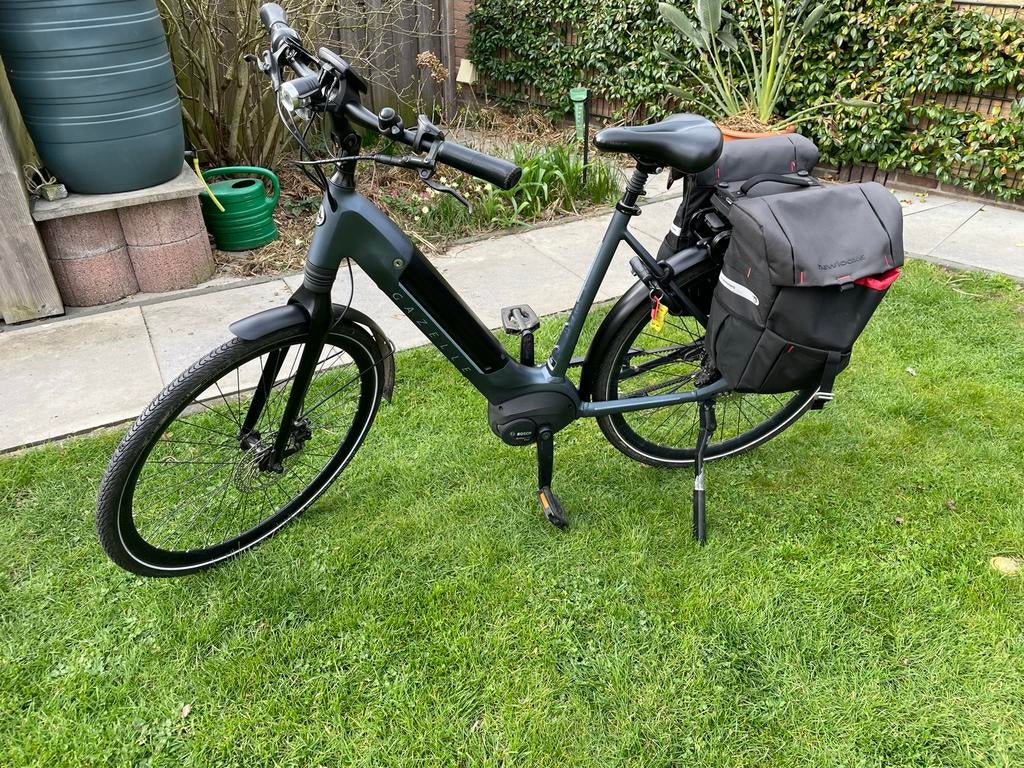 Gazelle ultimate C8+HMB belt L 57 orion blue 500 wh, Ophalen, Zo goed als nieuw, 50 km per accu of meer, 55 tot 59 cm