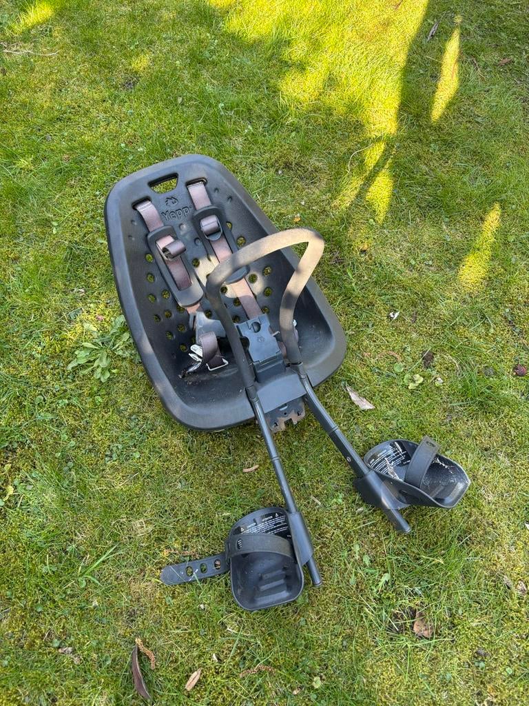 Yepp Fietsstoeltje, Fietsen en Brommers, Fietsaccessoires | Fietsstoeltjes, Gebruikt, Voorzitje, 9 t/m 18 kg, Voetsteuntjes, Ophalen