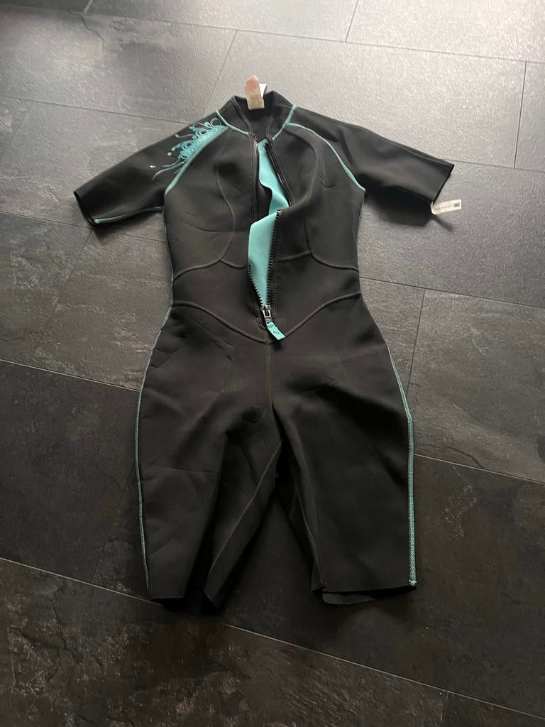 Tribord Wetsuit - Maat S - Zwart/Turquoise, Watersport en Boten, Watersportkleding, Ophalen of Verzenden, Nieuw, Dame of Heer
