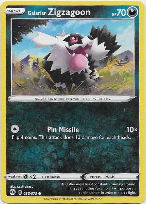 Champions Path,  Galarian Zigzagoon [common] 35/73, Verzenden, Nieuw, Losse kaart