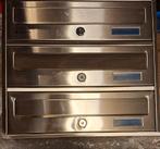 RVS  brievenbus op 2 rvs poten nieuw!, Tuin en Terras, Brievenbussen, Ophalen, Nieuw, Rvs