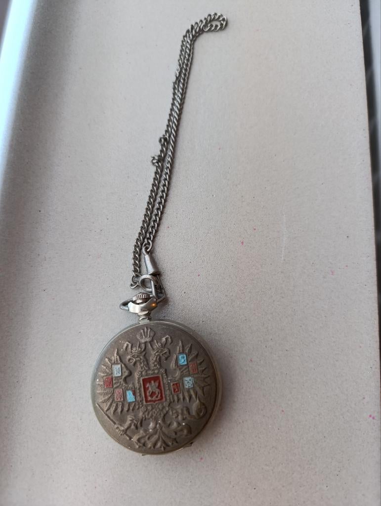 Zeldzaam antiek zakhorloge Molnija - Saint George USSR, Ophalen of Verzenden